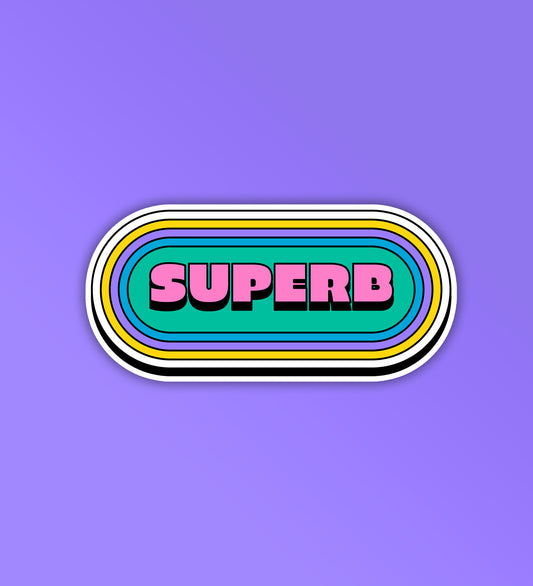 Superb | Laptop - Mobile Sticker