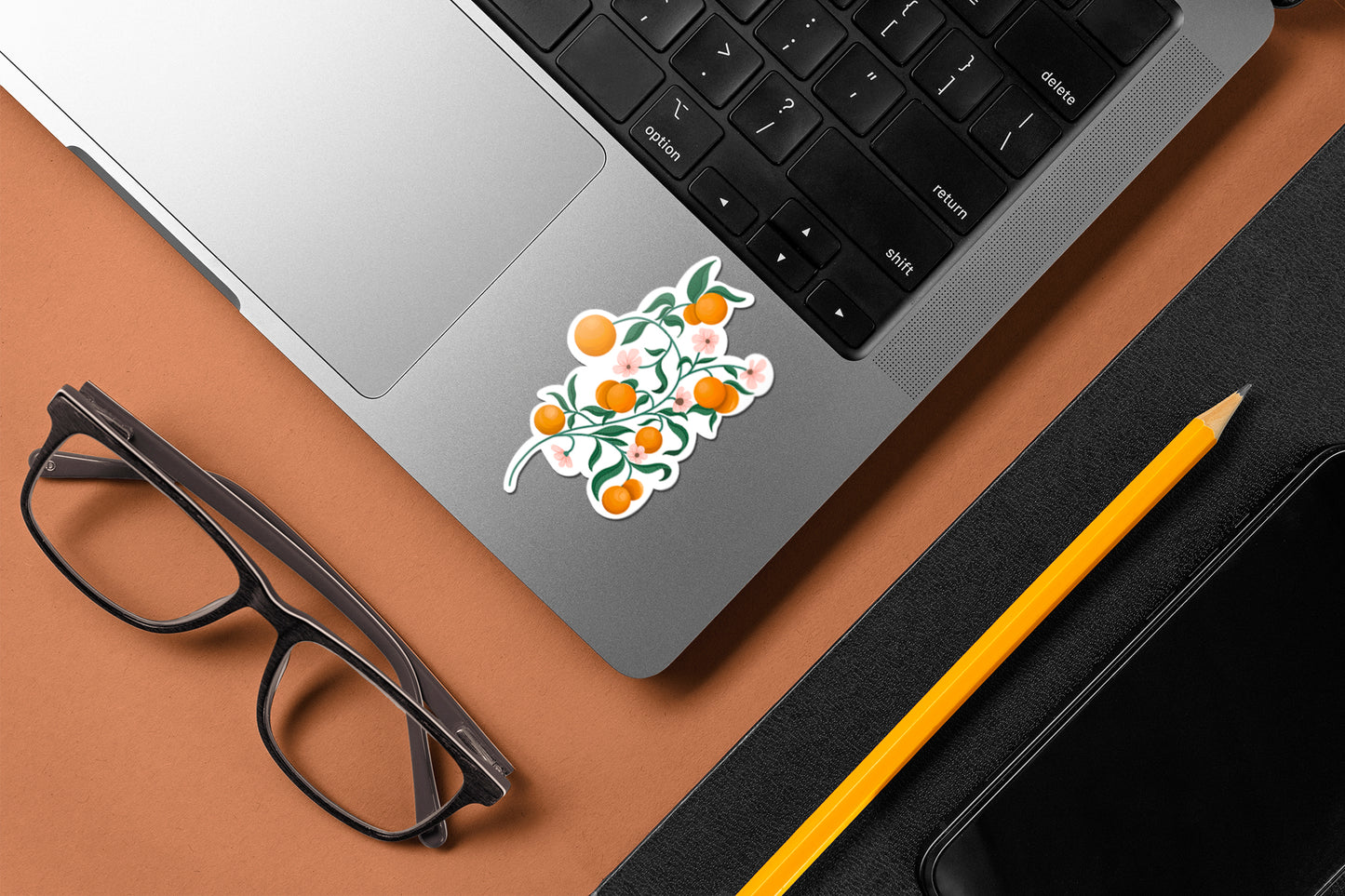 Tangerine - Laptop & Mobile Stickers