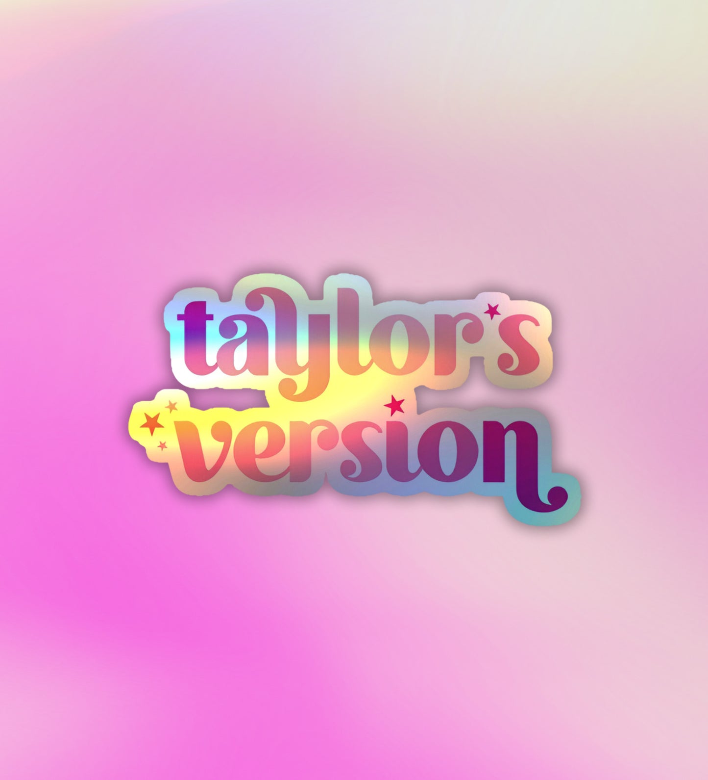 Taylor Swift - Taylor's Version | Holographic Laptop / Mobile Sticker