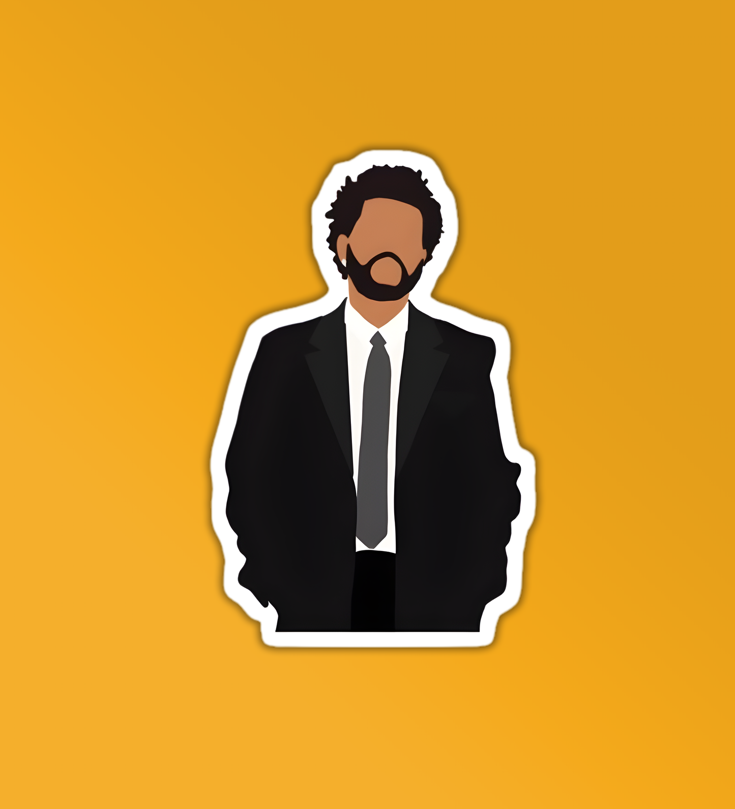 The Weeknd In Suit Sticker