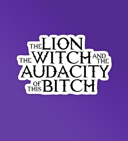 The Lion The Witch - Laptop/Mobile Sticker