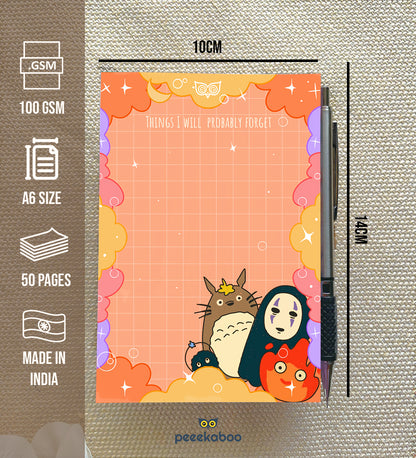 Things I Will Probably Forget | Studio Ghibli  -  Notepad