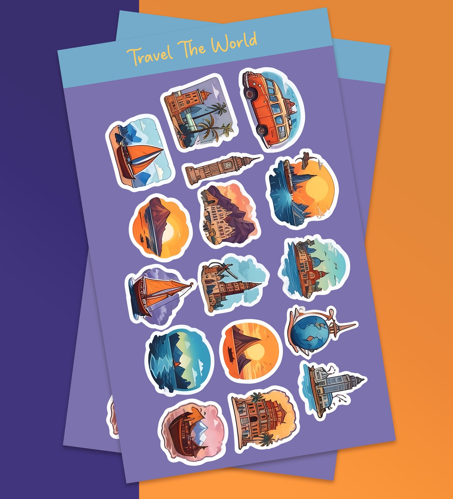 Travel The World | Sticker Sheet