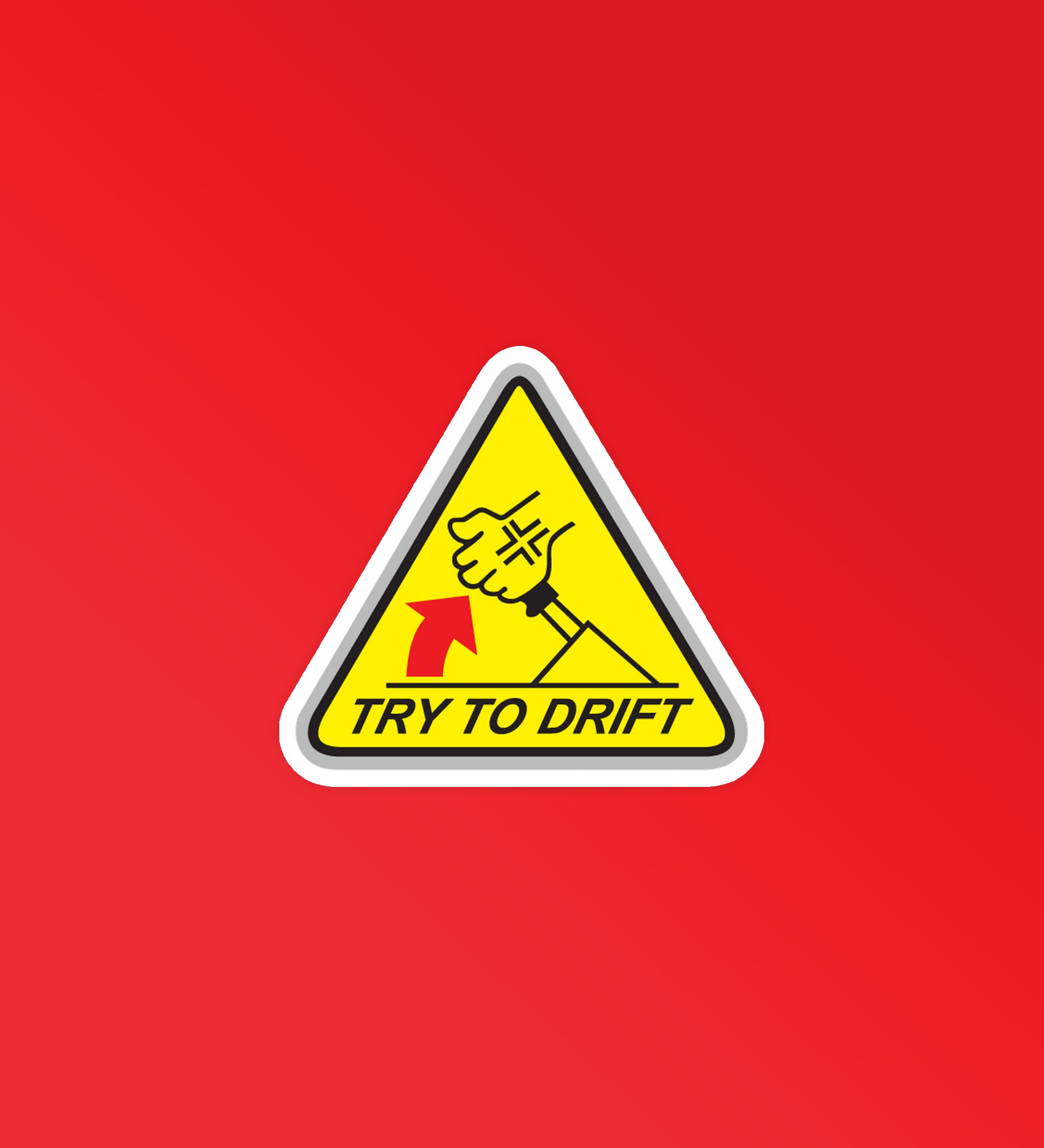 Sticker Try Branch Support Try To Drift Sticker – Peeekaboo
