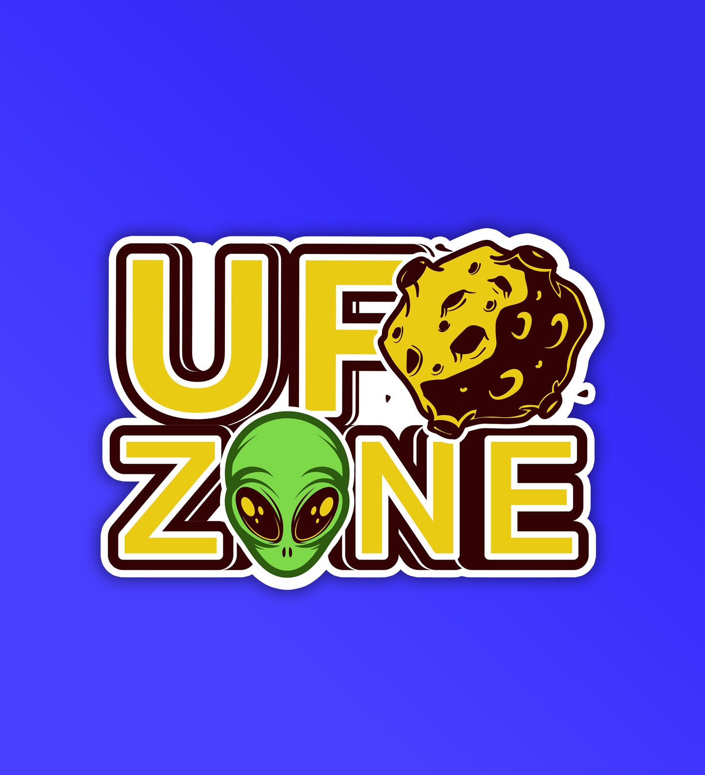 UFO Zone Sticker