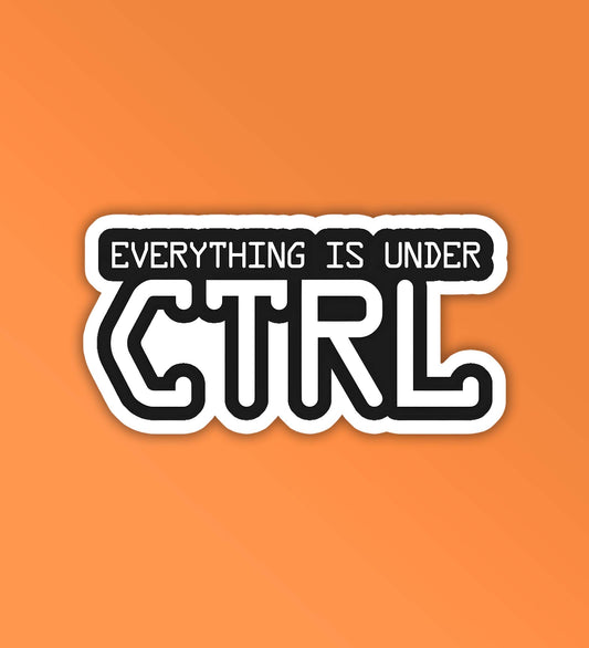 Under CTRL #2 Programmer - Coding Sticker