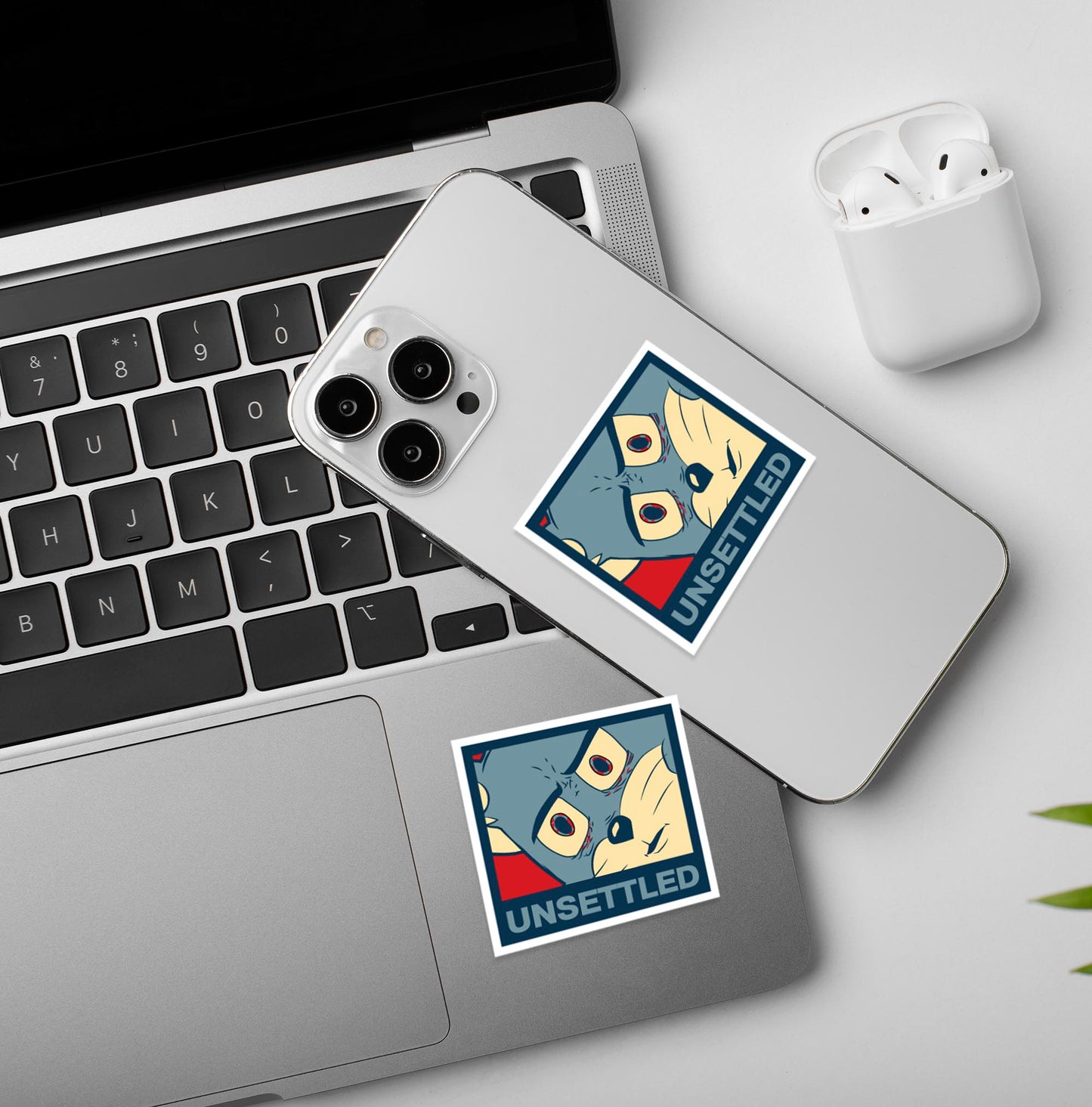 Unsettled Meme Sticker - Vinyl Laptop / Mobile Sticker