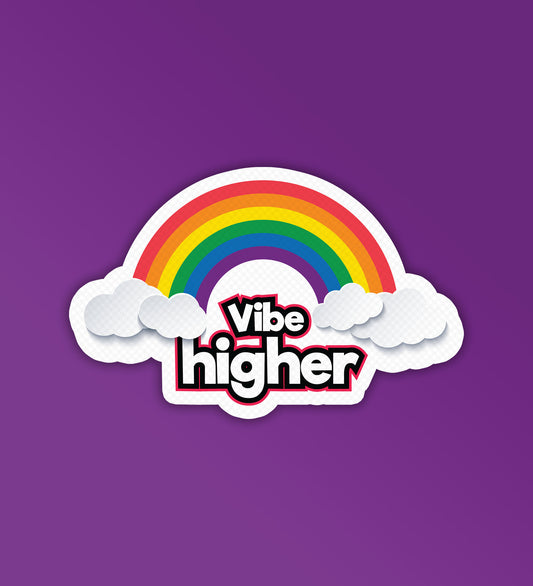 Vibe Higher - Laptop & Mobile Stickers