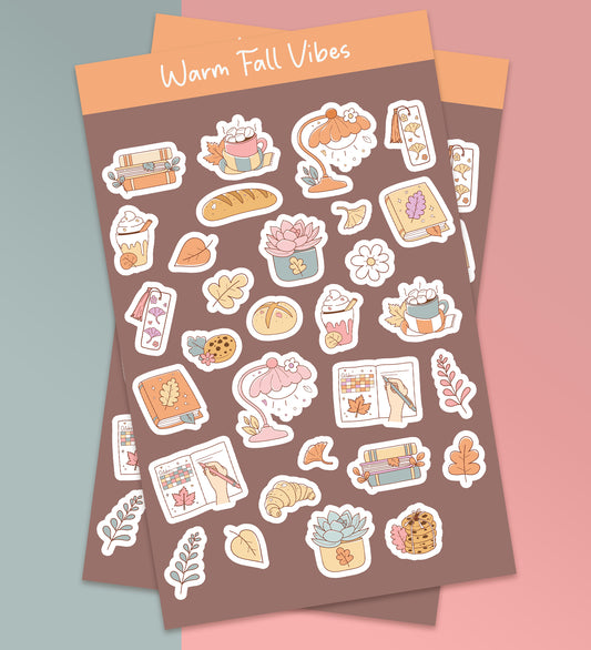 Warm Fall Vibes | Sticker Sheet