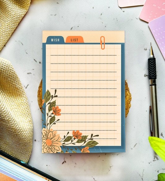 Wishlist Aesthetic Notepad