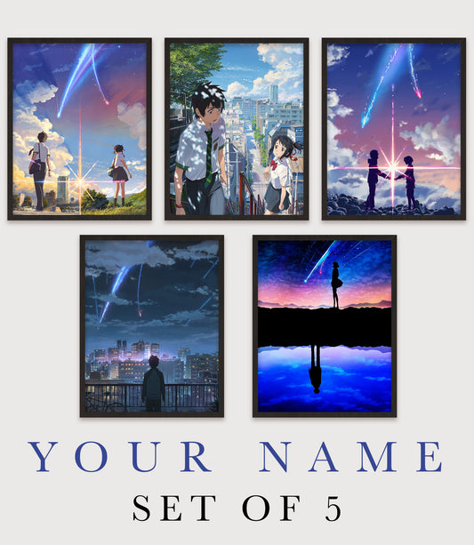 Your Name Posters - Set Of 5