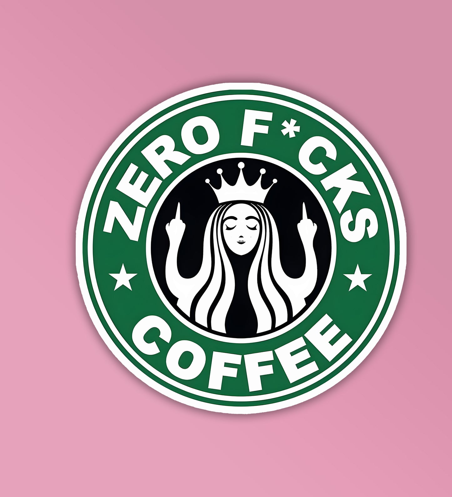 Zero Fcks Coffee - Laptop & Mobile Stickers