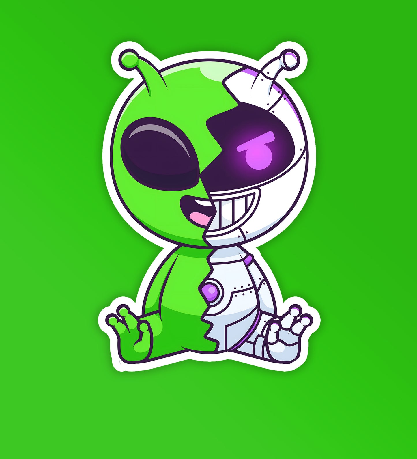 Cosmo-Robo - Laptop/Mobile Sticker