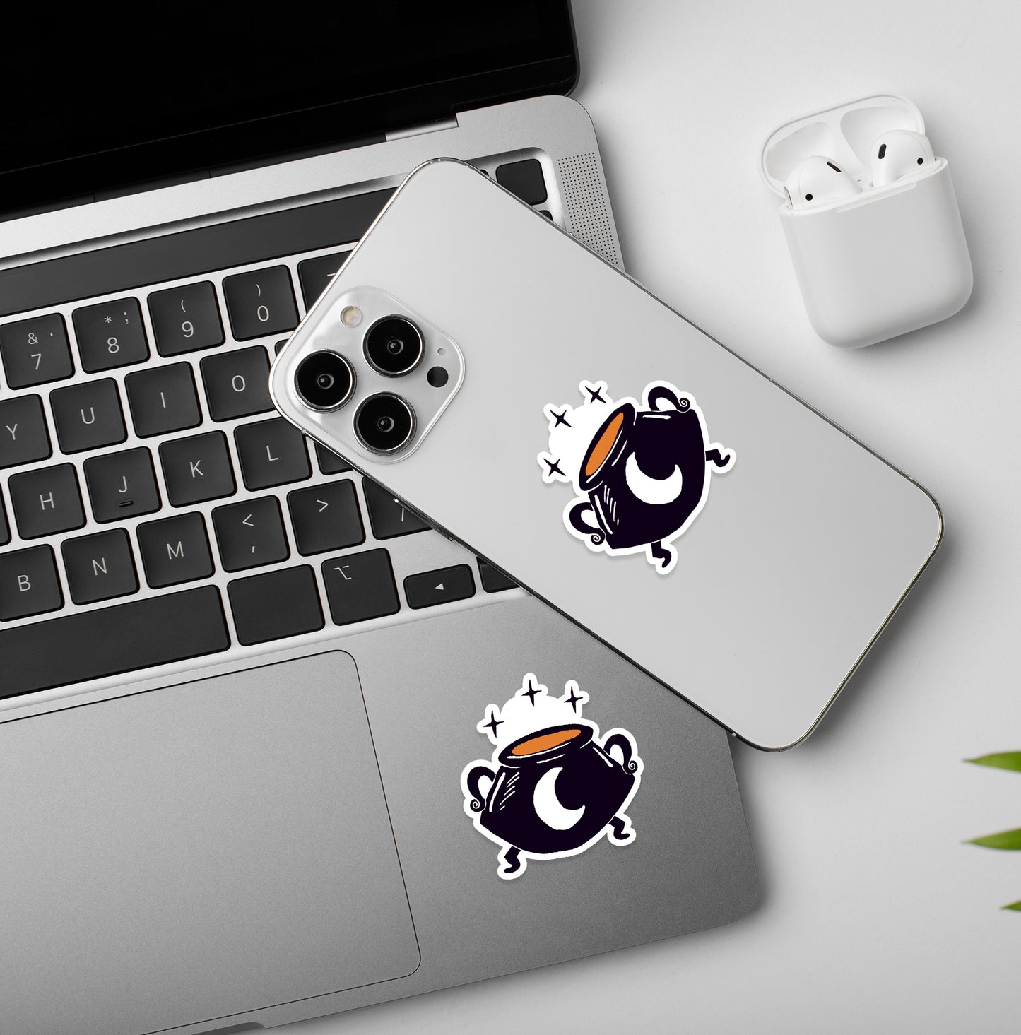 Boiling Pot -  Halloween | Laptop And Mobile Sticker