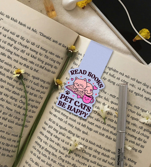 Magnetic Bookmark - Read Books Pet Cats